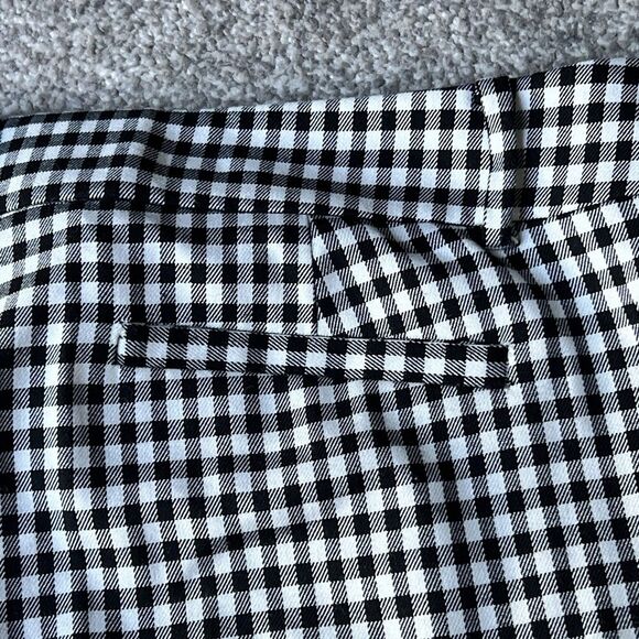 Anne Klein Womens The Director Pant Straight Leg Trousers Gingham Sz 12 Medium - Picture 8 of 9
